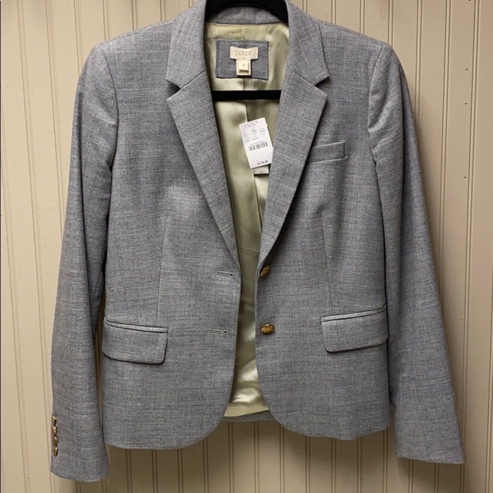 J.crew gray blazer, size 4.